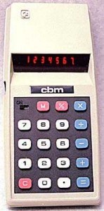 La prima calcolatrice Commodore (CBM) di Ettore